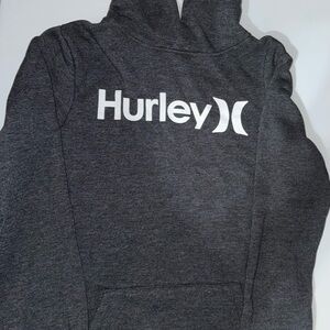 Hurley Gray Hoodie with White Accents